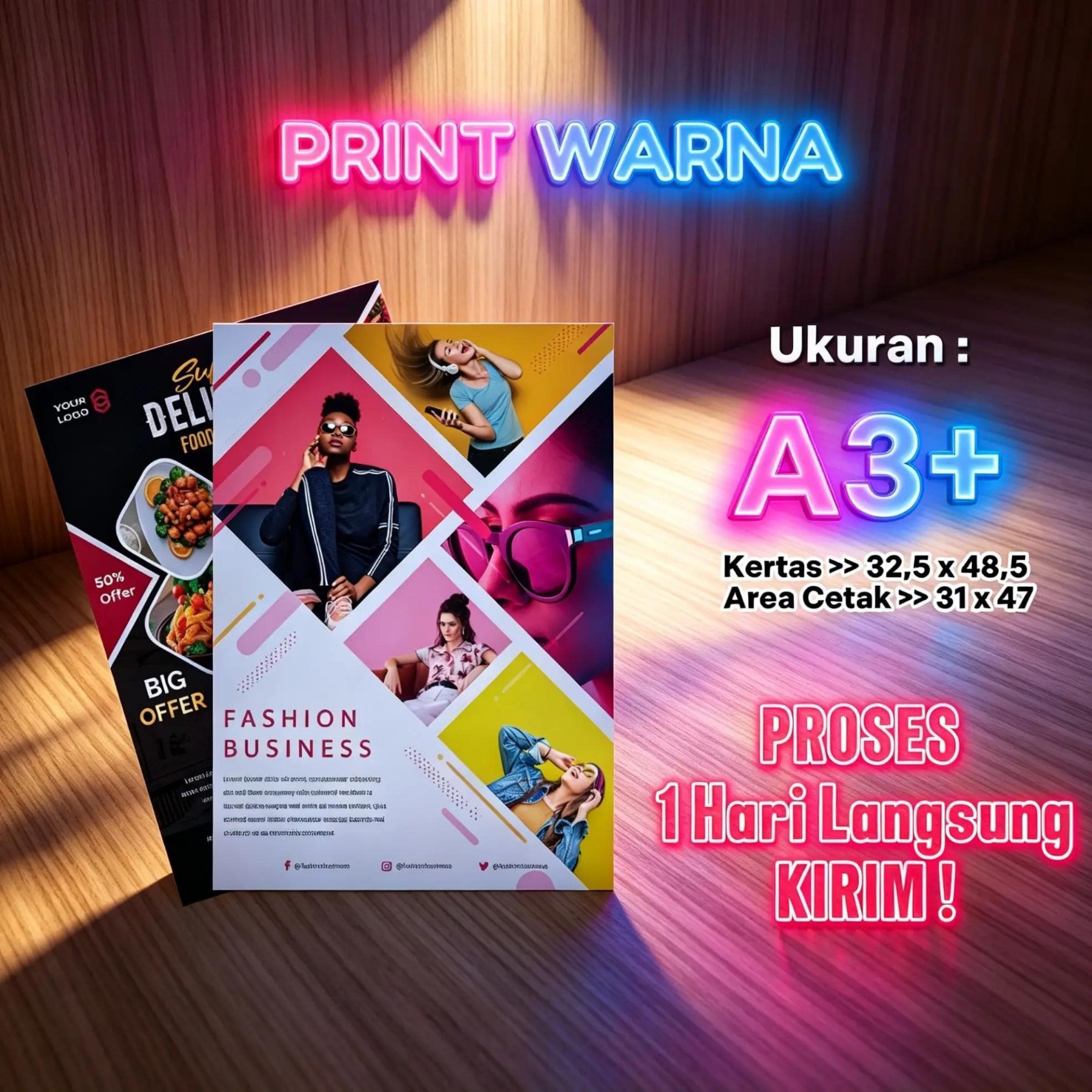 Cetak Digital Warna A3+