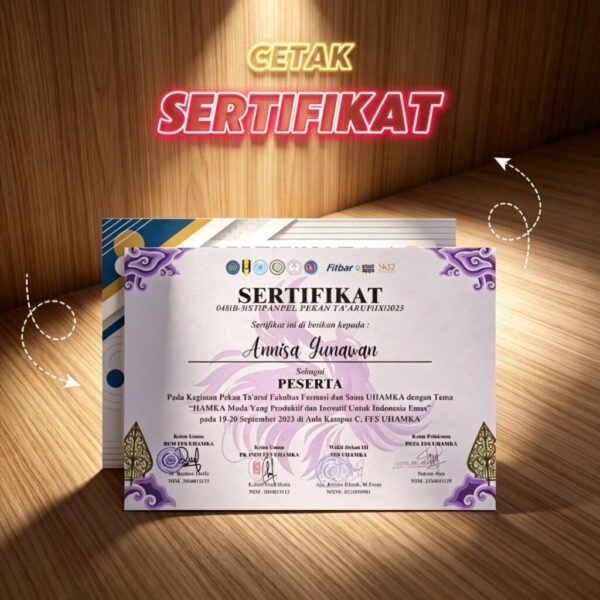 Cetak Sertifikat