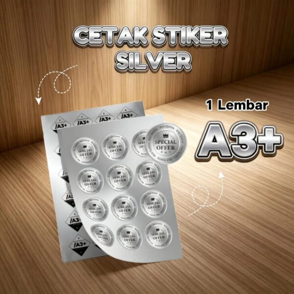 Cetak Stiker Silver